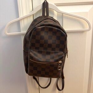 Louis Vuitton checker pattern mini backpack